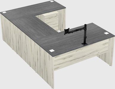 U-shaped desk