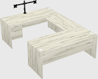 U-shaped desk