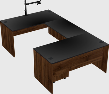 U-shaped desk