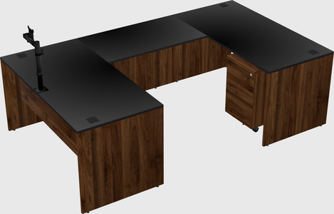 U-shaped desk