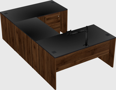 U-shaped desk