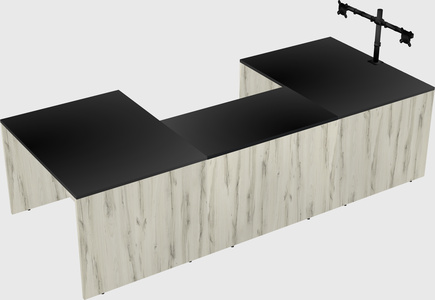 U-shaped desk