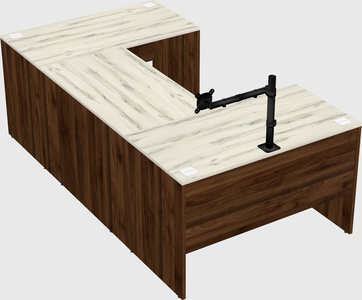 U-shaped desk