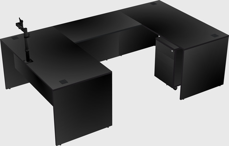 U-shaped desk