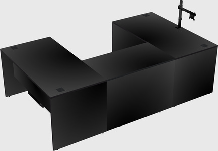 U-shaped desk
