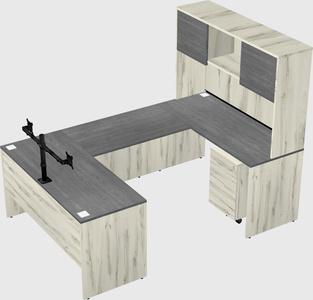 U-shaped desk