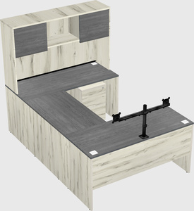 U-shaped desk