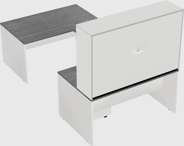 U-shaped desk