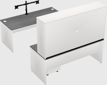 U-shaped desk