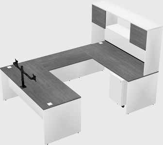 U-shaped desk
