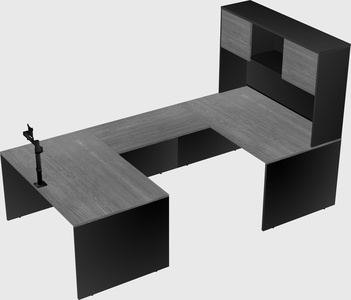 U-shaped desk