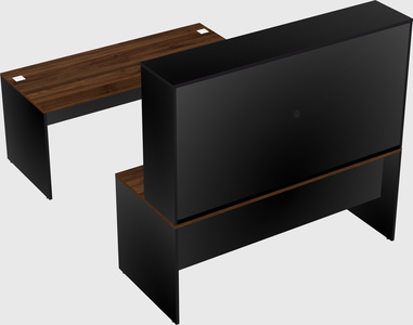 U-shaped desk