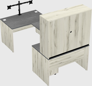 U-shaped desk