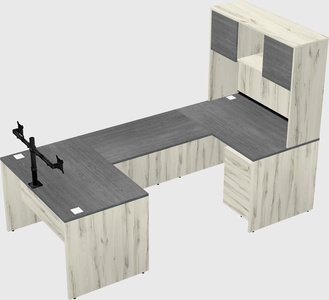 U-shaped desk