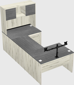 U-shaped desk