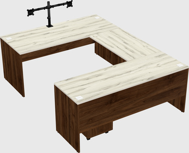 U-shaped desk