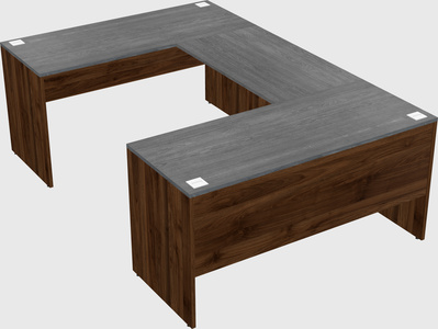 U-shaped desk