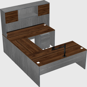 U-shaped desk