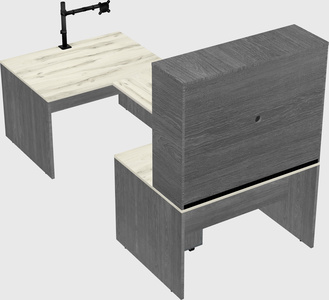 U-shaped desk