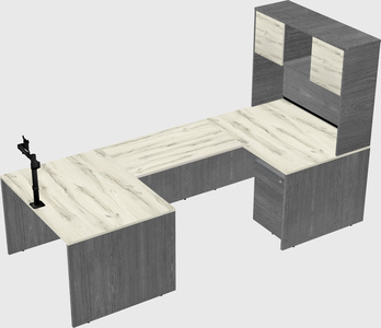 U-shaped desk