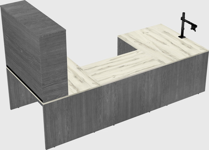 U-shaped desk