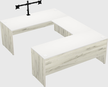 U-shaped desk