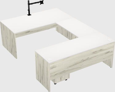 U-shaped desk