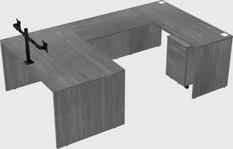 U-shaped desk