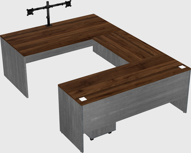 U-shaped desk