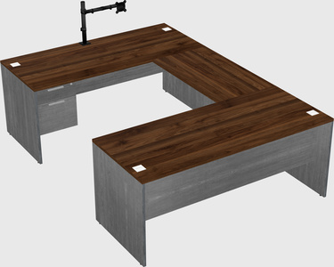 U-shaped desk