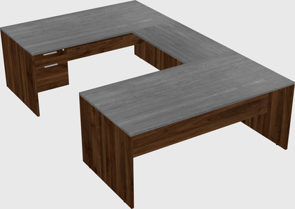 U-shaped desk