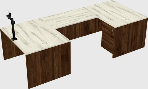 U-shaped desk