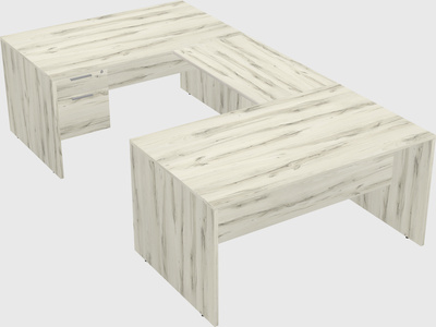 U-shaped desk