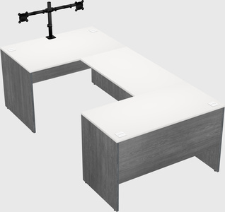 U-shaped desk