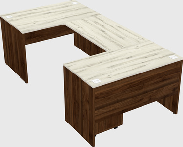 U-shaped desk
