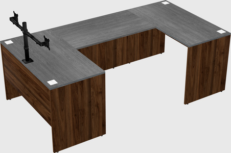 U-shaped desk