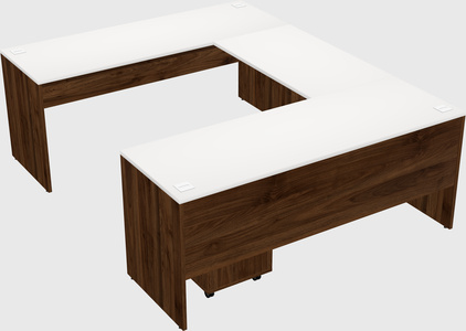 U-shaped desk