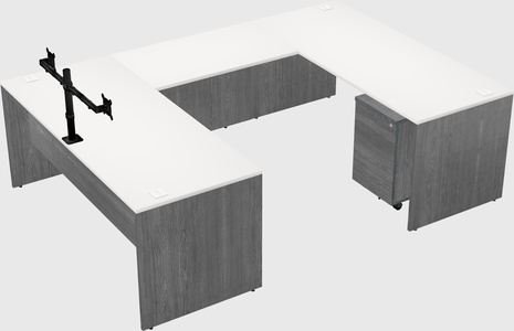 U-shaped desk