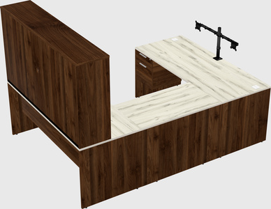 U-shaped desk