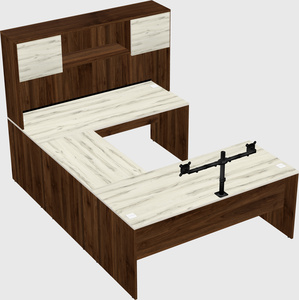 U-shaped desk