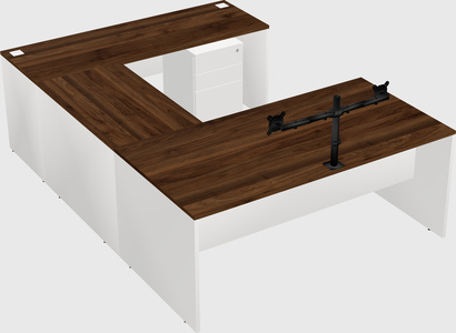 U-shaped desk