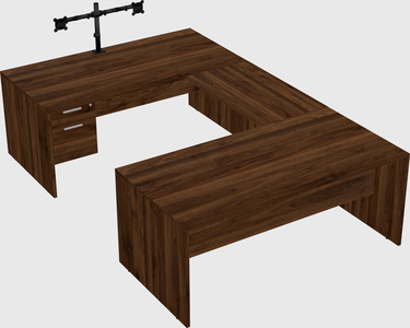 U-shaped desk
