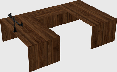 U-shaped desk