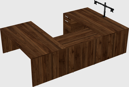 U-shaped desk