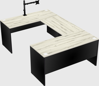 U-shaped desk