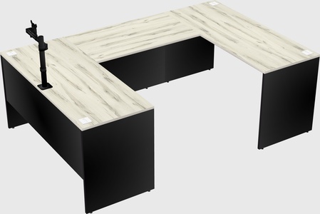 U-shaped desk