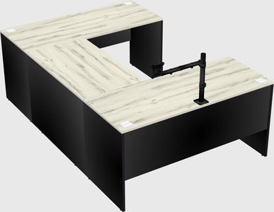 U-shaped desk