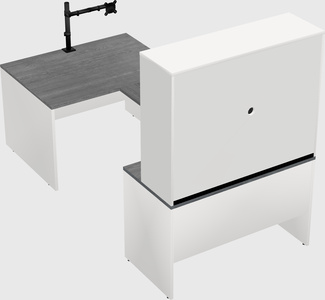 U-shaped desk