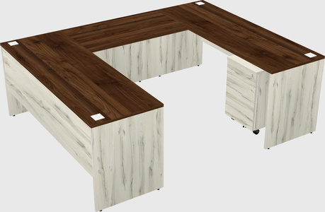 U-shaped desk