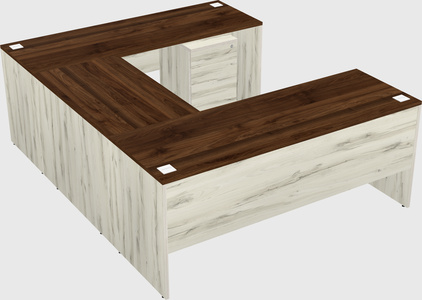 U-shaped desk